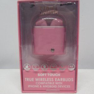 NWT! Sarina Soft Touch Earbuds with Case - Pink (Iphone or Android)